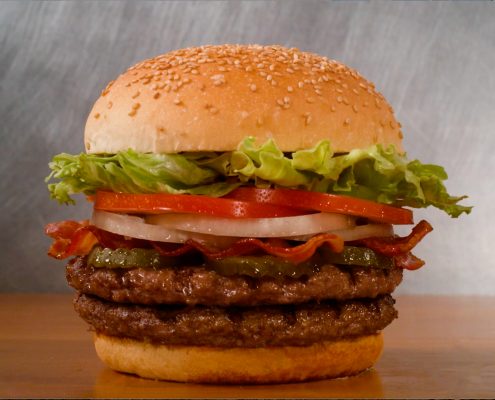 food styling burger