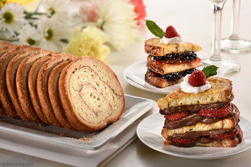 food photo of cinnamon swirl bread